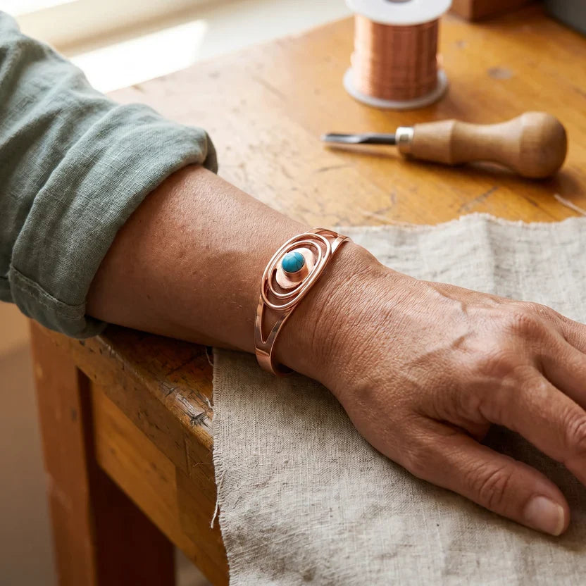 Pulsera de cobre de la gracia de la naturaleza – imagen 2