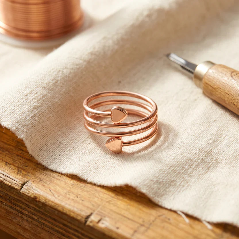 Anillo llamativo de cobre Haven – imagen 2