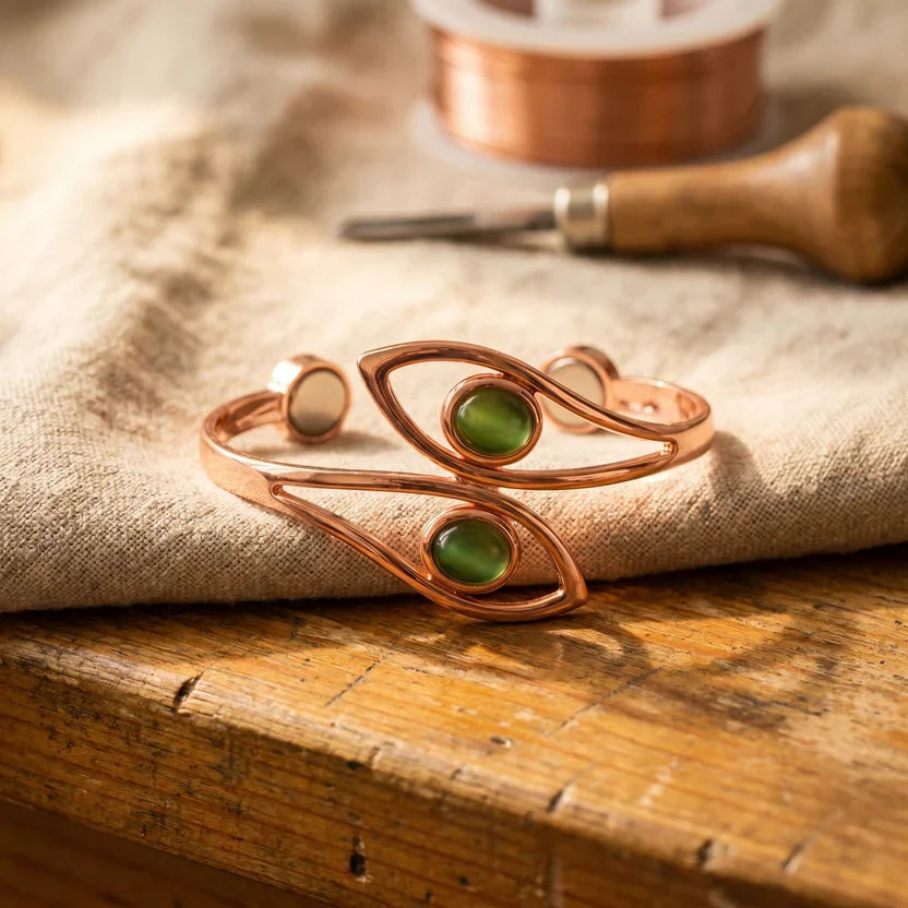 Pulsera de cobre Serenidad de Ópalo — Carmen, Lucía & Rocío
