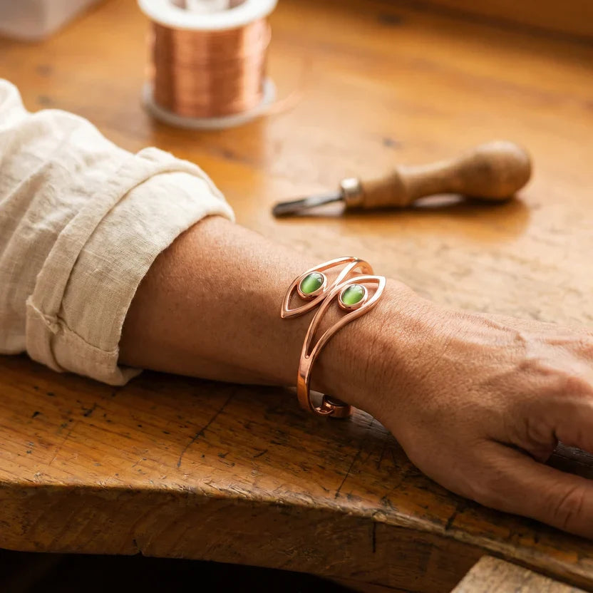 Pulsera de cobre Opal Serenity