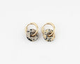 Pendientes aro donut de piedra