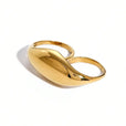 Anillo doble dorado atemporal – imagen 6