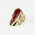 Anillo icónico halo con gota – imagen 7