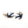 Set de charms clásicos de golondrina con perlas – imagen 4