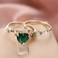 Set de anillos dúo Heartbound – imagen 3
