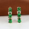 Pendientes trío esmeralda Verdant – imagen 2