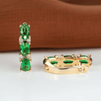 Pendientes trío esmeralda Verdant – imagen 3