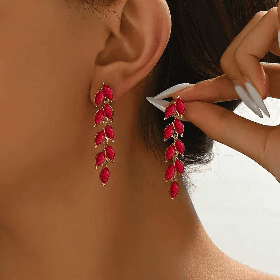 Pendientes largos Leaf Cascade – imagen 3