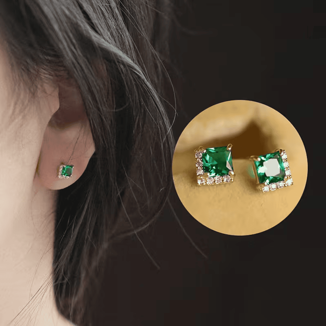Pendientes elegantes halo prisma – imagen 4