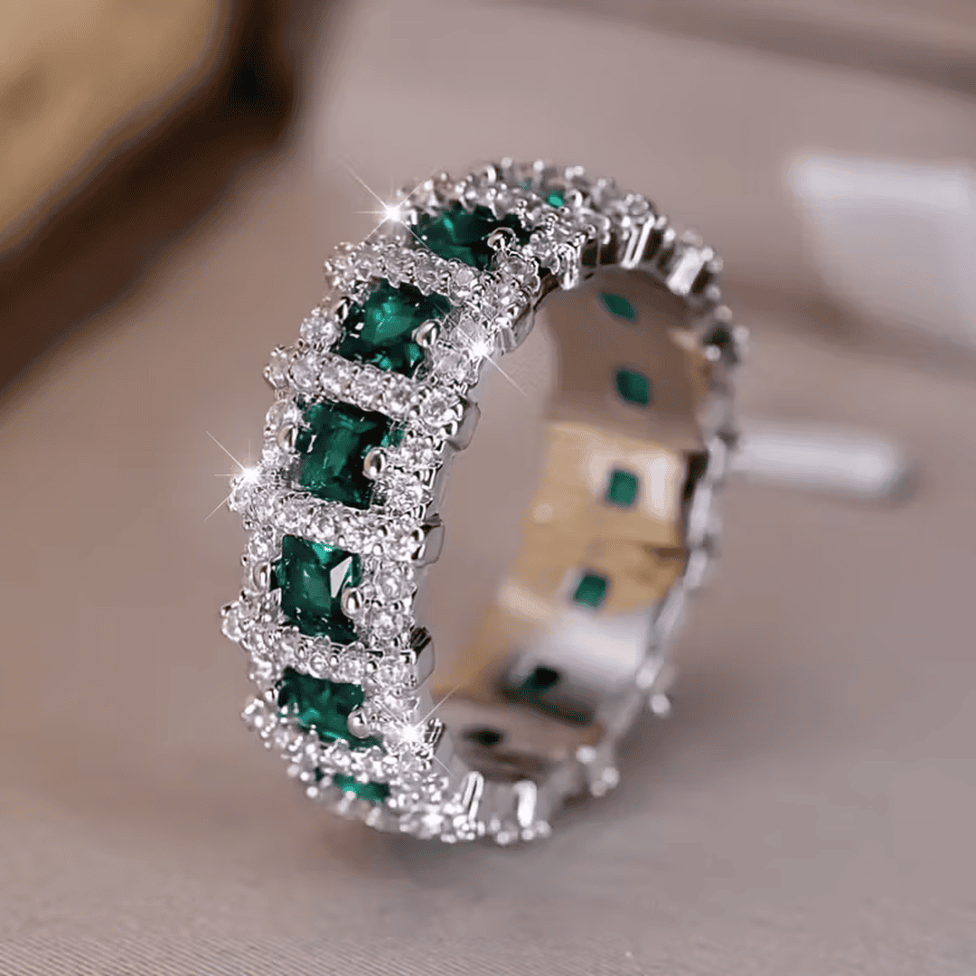 Anillo de eternidad esmeralda Luxe – imagen 2