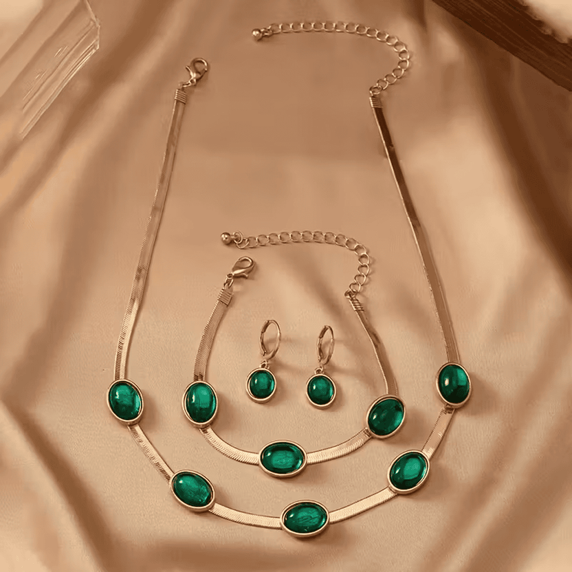 Set de joyería Gracia Verde