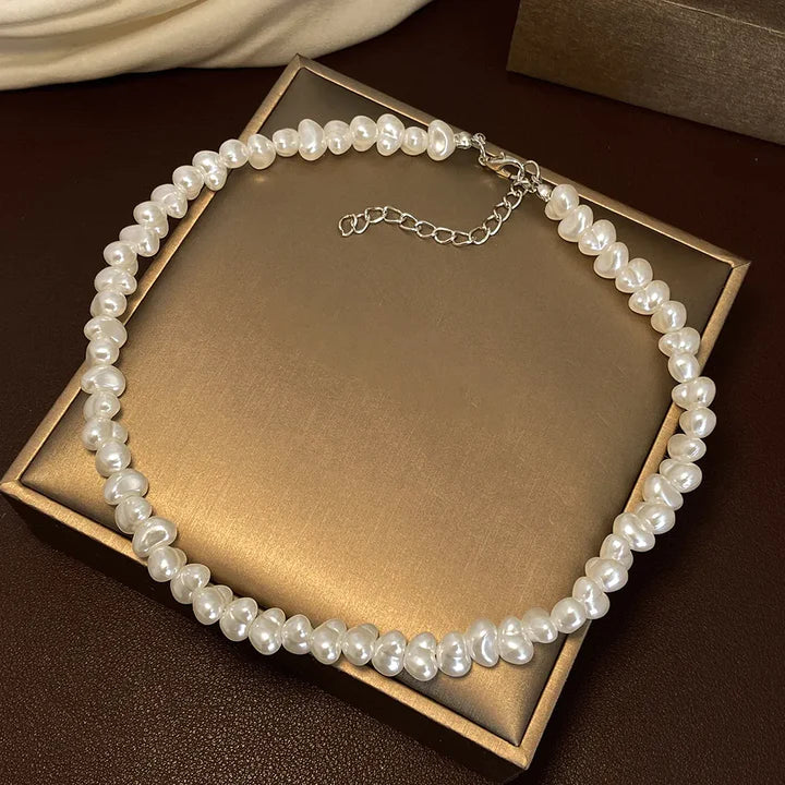 Collar de perlas con halo Aurea