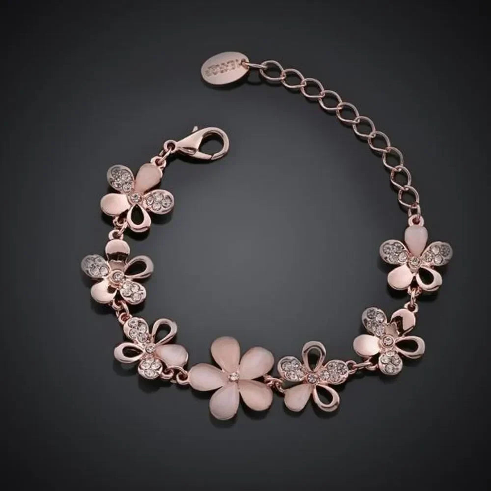 Pulsera armonía de lujo rosa