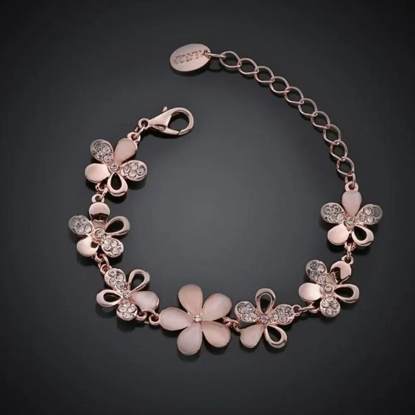 Pulsera armonía de lujo rosa