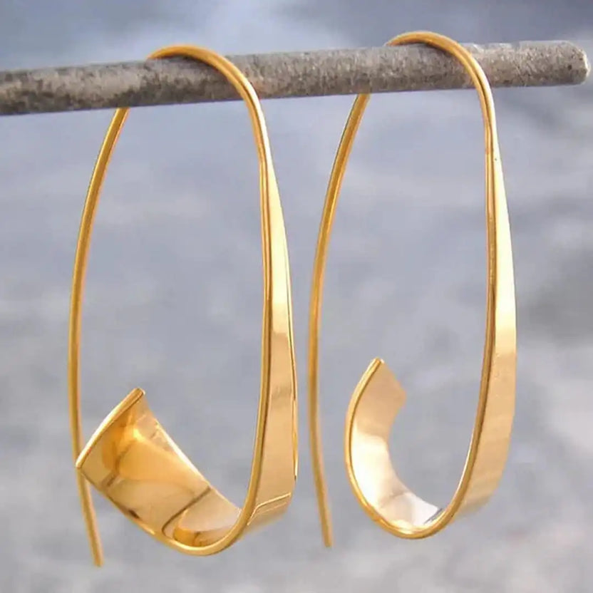 Pendientes espiral vintage