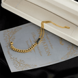 Pulsera de cadena con barra esmeralda – imagen 3