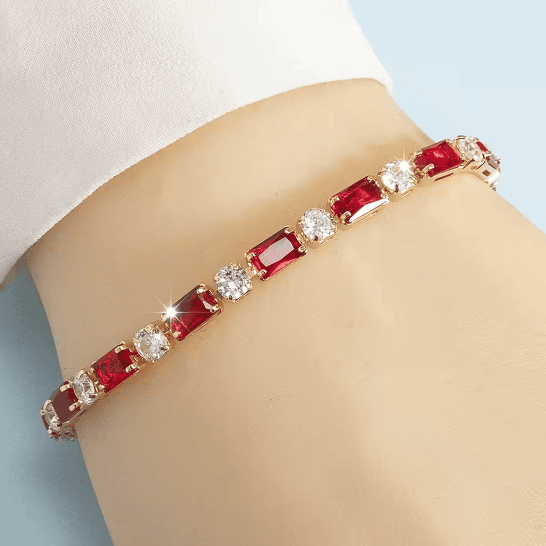 Pulsera de cristal esmeralda radiante – imagen 3