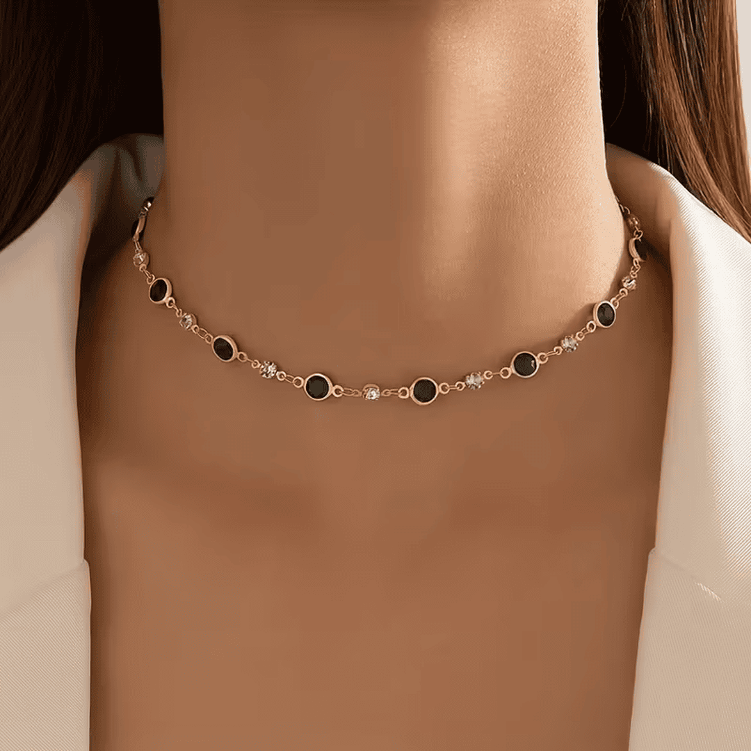 Collar esmeralda verde estilo estación – imagen 3