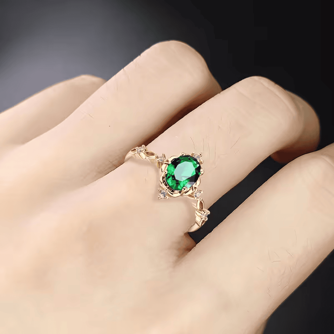 Anillo Pétalo Encantado con gema – imagen 2