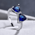 Anillo lazo de cristal esmeralda – imagen 2