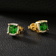 Pendientes halo dorados