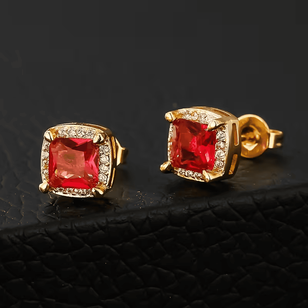 Pendientes halo dorados – imagen 2