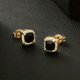 Pendientes halo dorados – imagen 3