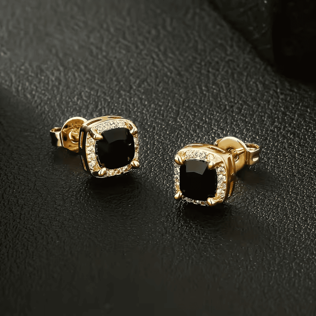Pendientes halo dorados – imagen 3