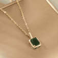 Collar elegante de esmeralda Grace – imagen 3