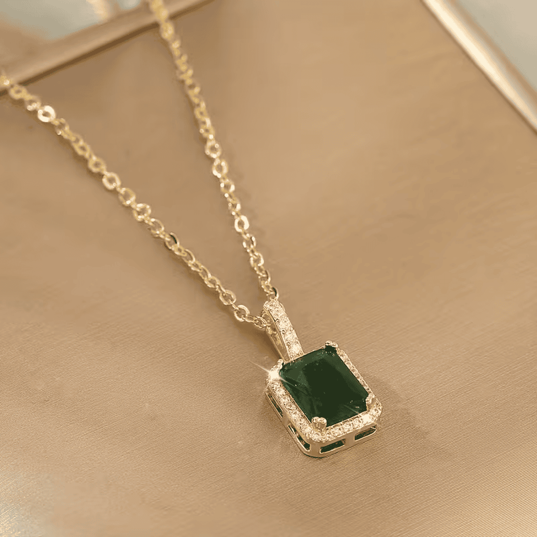 Collar elegante de esmeralda Grace – imagen 3