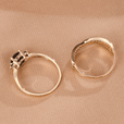 Set de dos anillos esmeralda – imagen 7
