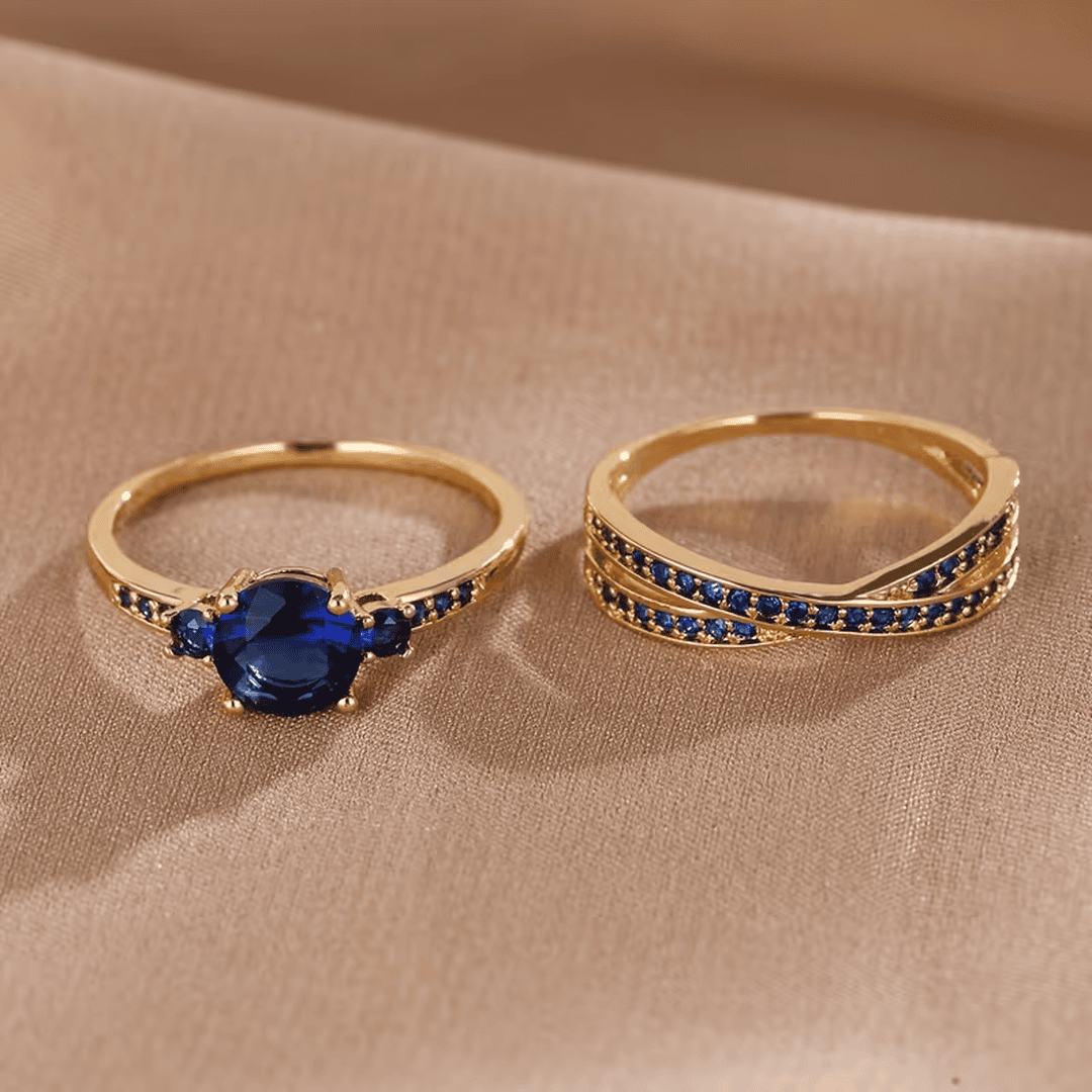 Set de dos anillos esmeralda – imagen 4