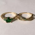 Set de dos anillos esmeralda – imagen 5