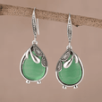 Pendientes Willow de gota esmeralda