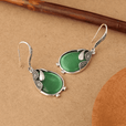 Pendientes Willow de gota esmeralda – imagen 2
