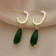 Pendientes esmeralda Forest Cascade – imagen 2