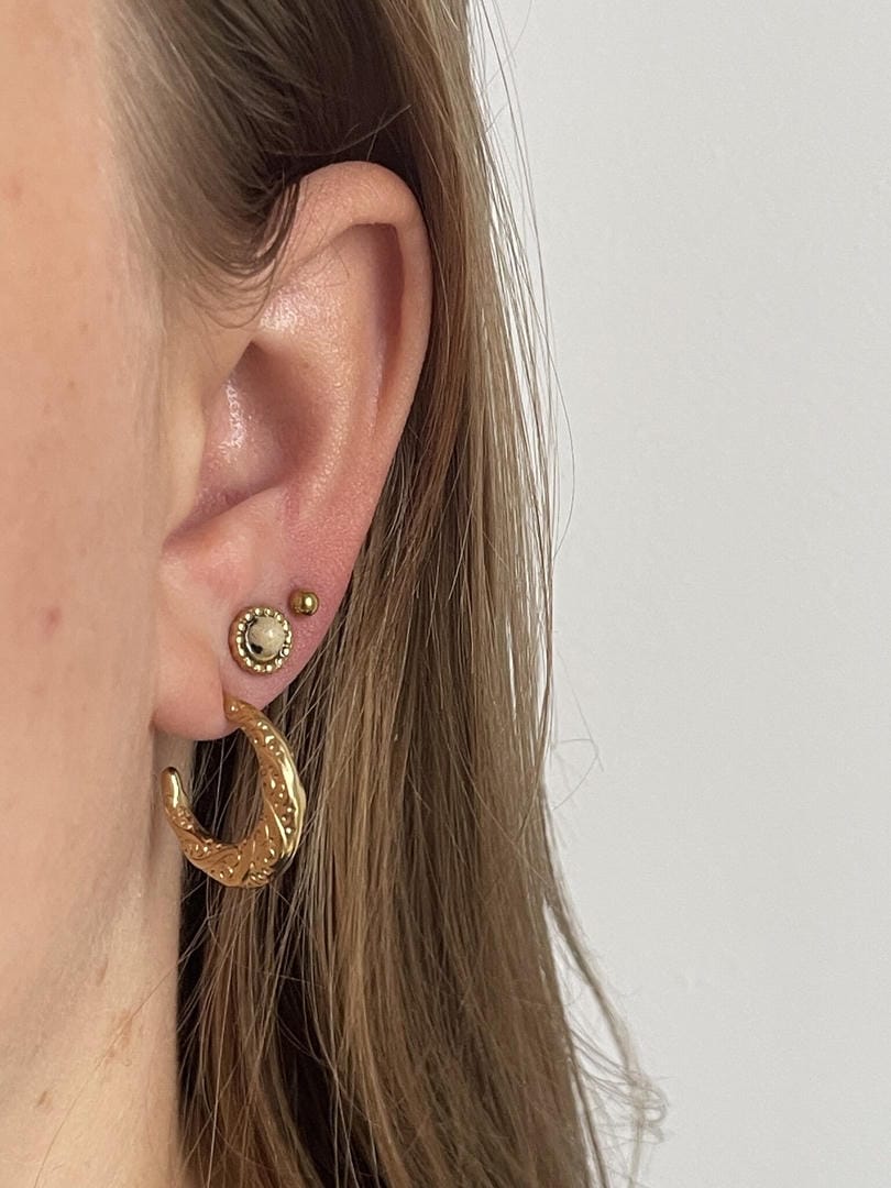 Pendientes elegantes de piedra natural – imagen 5