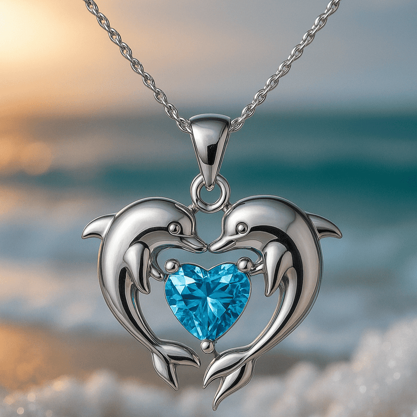 Collar Amor de Delfín de plata — Carmen, Lucía & Rocío