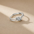 Anillo de circonita dorado brillante – imagen 2