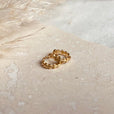 Aros dorados de laurel