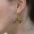 Pendientes de aro espiral texturizados – imagen 2
