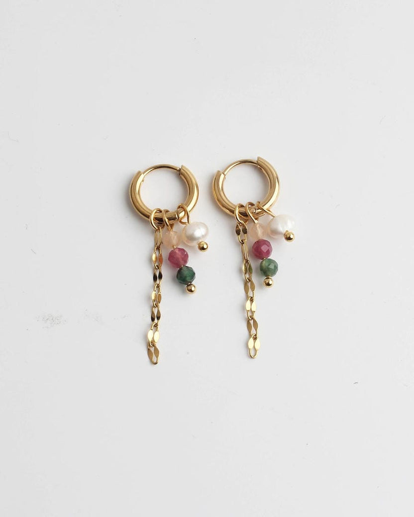Pendientes colgantes de colores divertidos