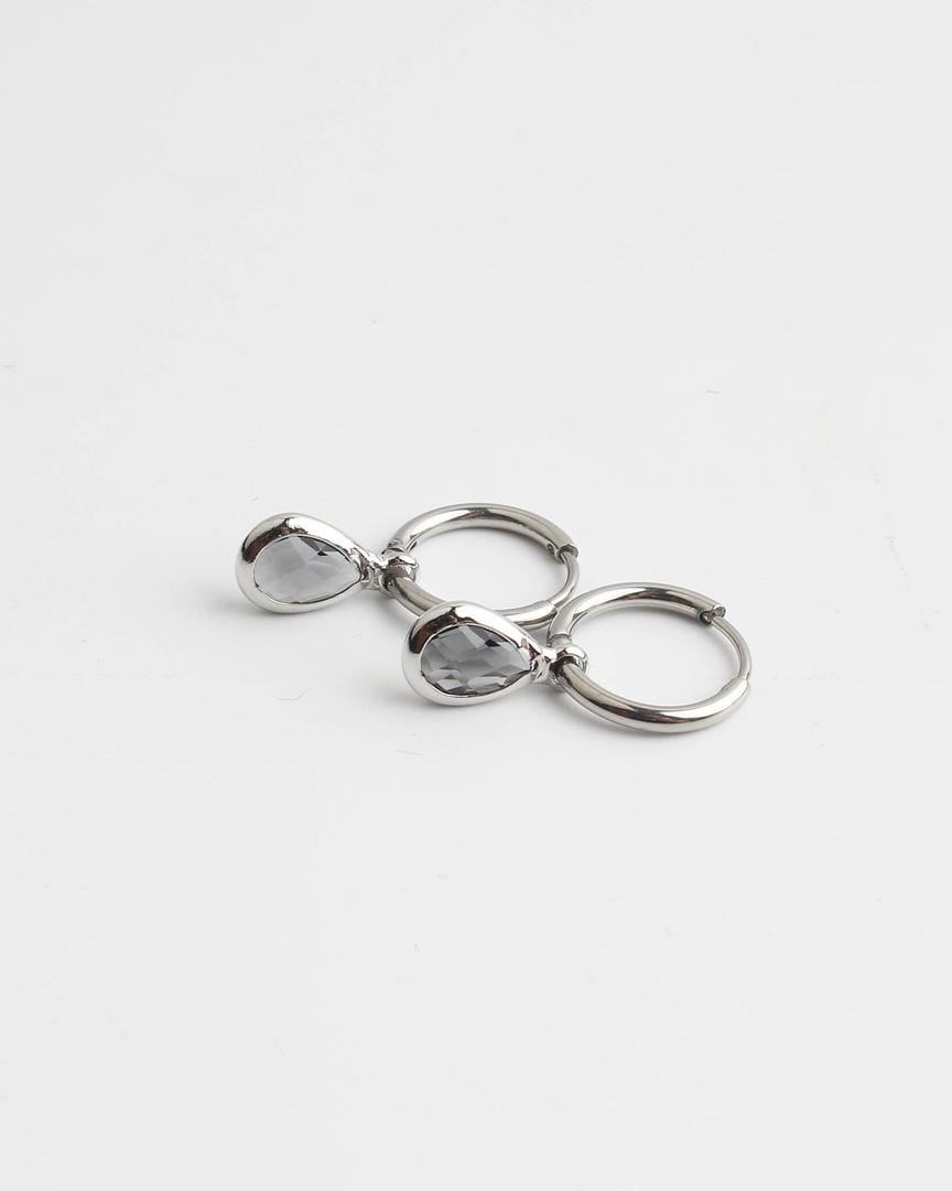 Pendientes ovalados de piedra Dana Sleek – imagen 5