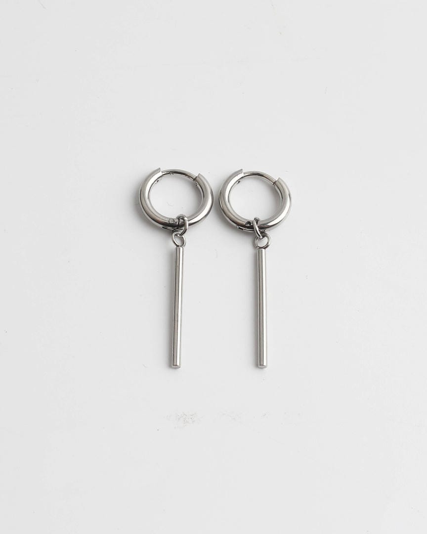 Pendientes aro con barra colgante – imagen 2