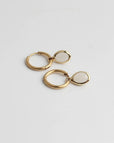 Pendientes ovalados de piedra Dana Sleek – imagen 10