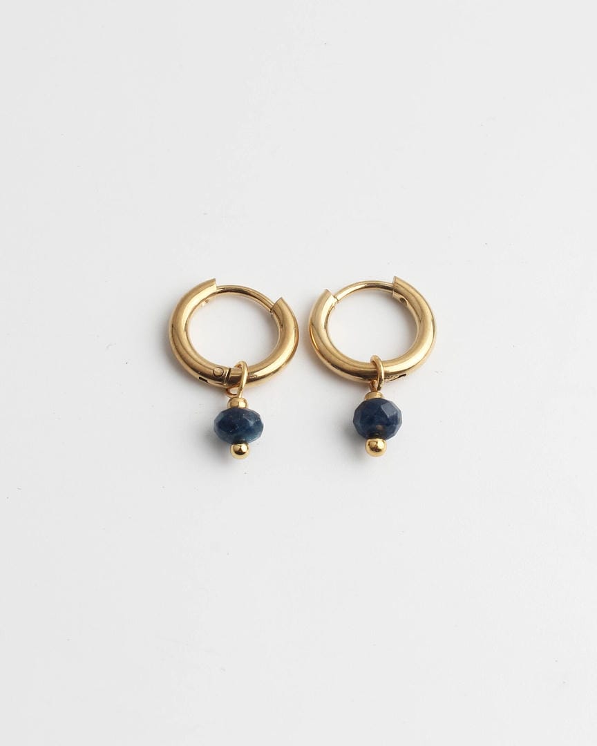 Pendientes colgantes minimalistas de piedra – imagen 2