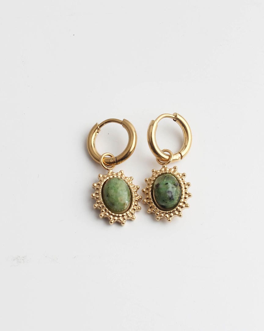 Pendientes Jolie de piedra natural – imagen 3
