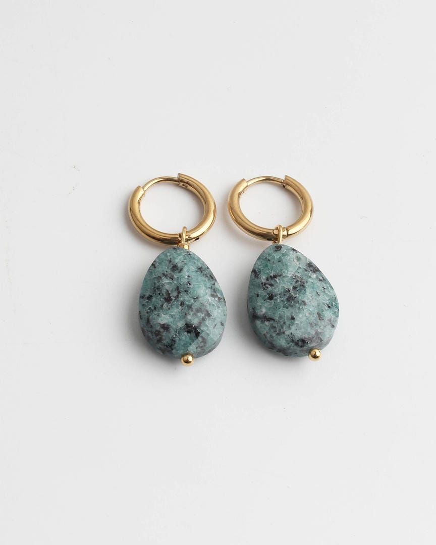 Pendientes colgantes de piedra natural elegantes y atemporales Carmen, Lucía & Rocío – imagen 6