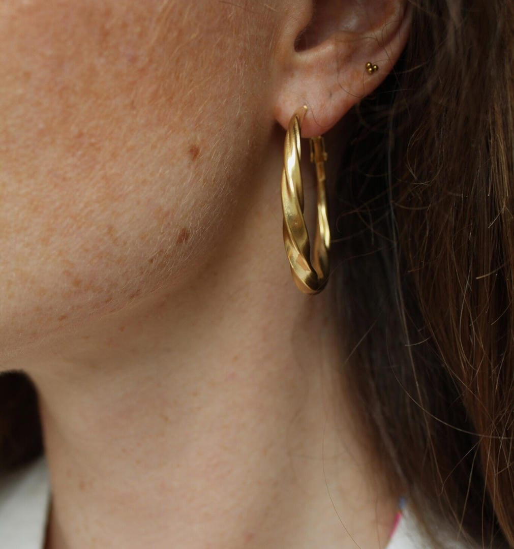 Pendientes Liv de acero inoxidable – imagen 2