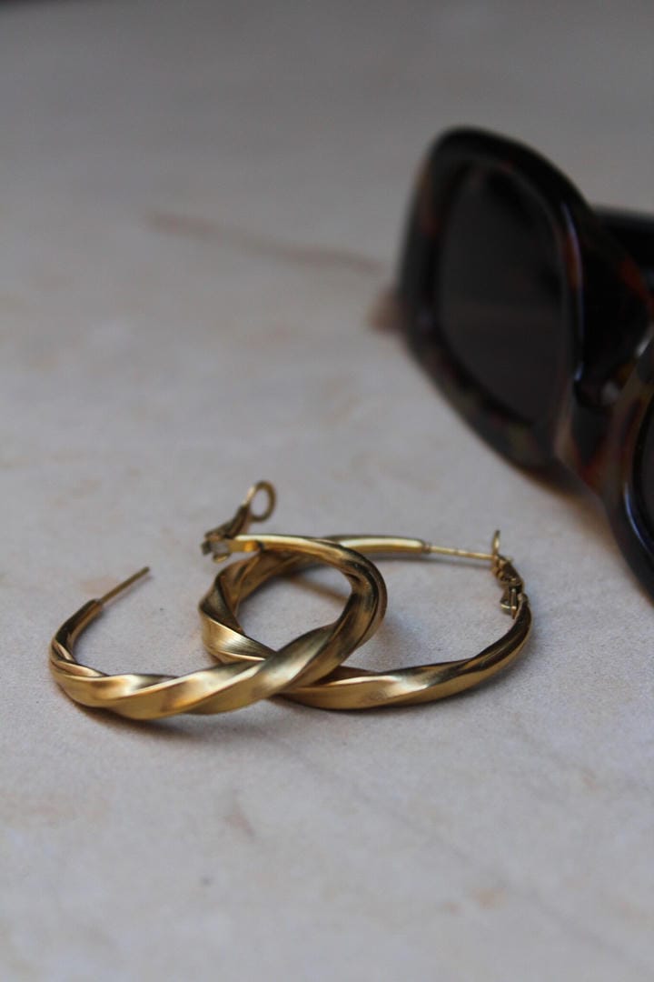 Pendientes Liv de acero inoxidable – imagen 4
